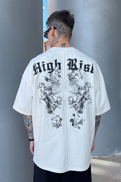 İki İplik High Risk Oversize Tshirt 